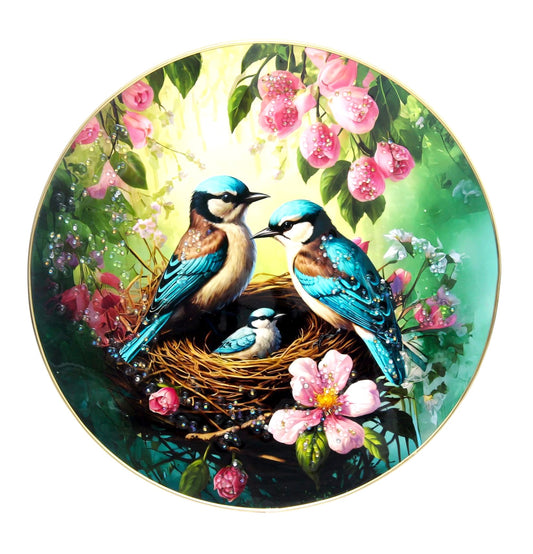 BIRD'S FRAME ART,  ( Stone Work Photo Frame ). Art of Luxury   SIZE - 20.32 x 20.32 CM