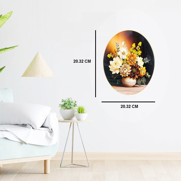 FLOWER'S FRAME ART,  ( Stone Work Photo Frame ). Art of Luxury   SIZE - 20.32 x 20.32 CM