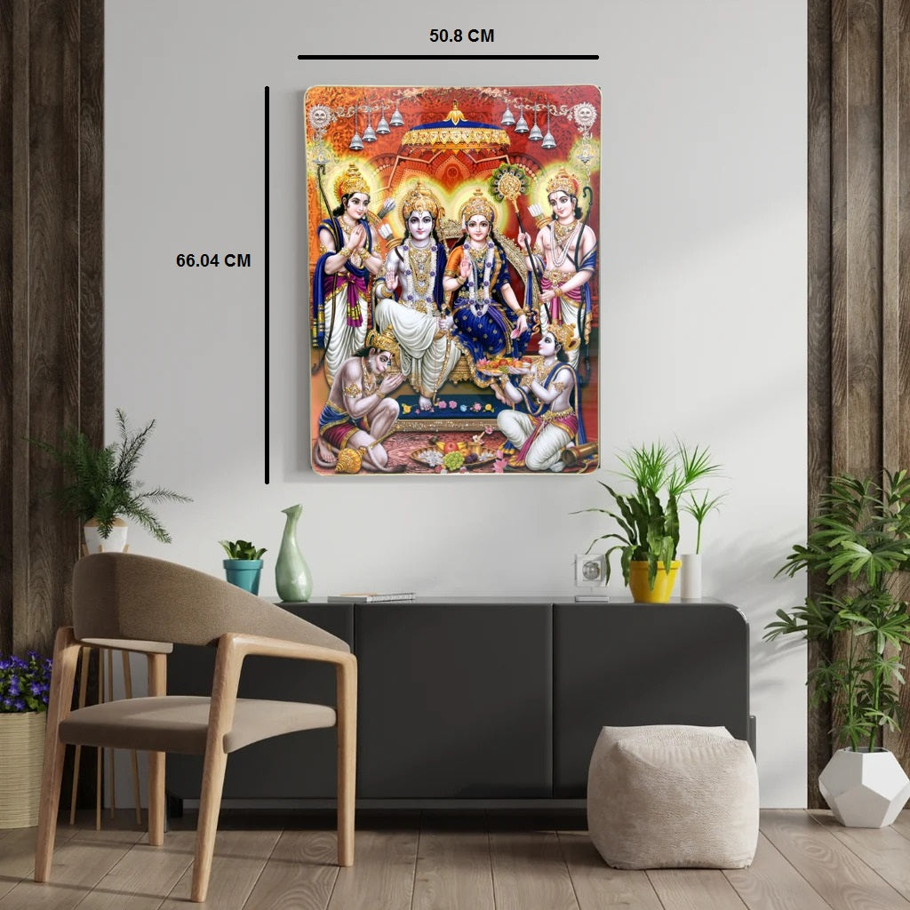 BAHULPREMA FRAME ART, SHREE RAM   ( Stone Work Photo Frame ). Art of Luxury   SIZE - 66.04 x 50.8 CM